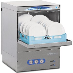 "Eurodib DSP4DPS Lamber Deluxe High-Temp Undercounter Dishwasher – 30 Racks/Hr, Stainless Steel, Commercial-Grade Power"