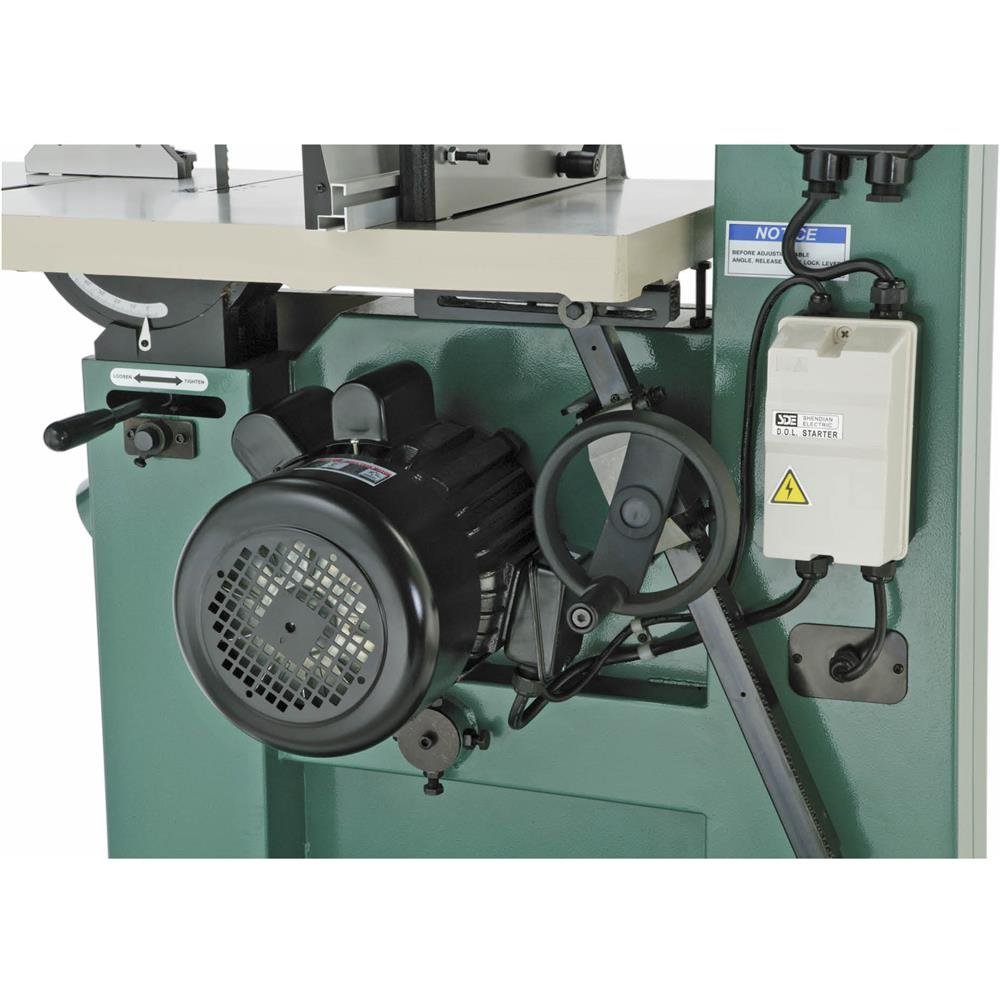 g0531b_det4-32a8bcba407284460139ba948606a597.jpg Grizzly G0531B - 21" 5 HP Industrial Bandsaw w/ Brake - Image 3